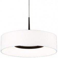 Φωτιστικό Κρεμαστό LED 32W 230V 3700lm Θερμό Φως Υφασμάτινο Καπέλο 4055-BL